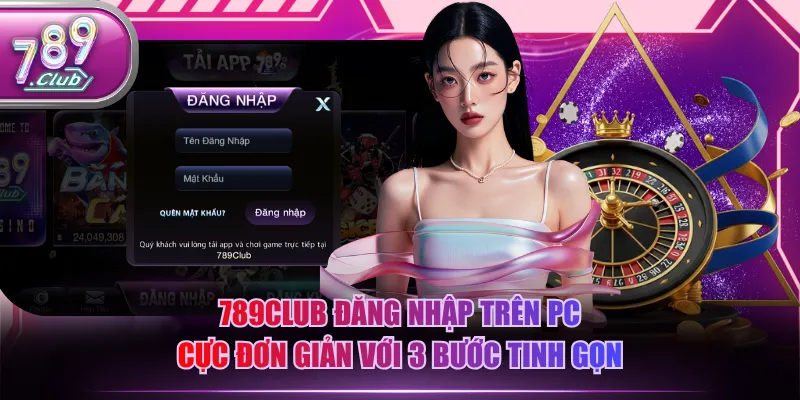 789CLUB đăng nhập trên PC cực đơn giản với 3 bước tinh gọn